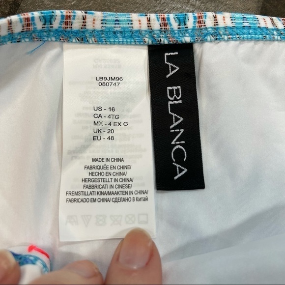 NWT La Blanca Milano Embroidered Bottom size 16 - Picture 9 of 12